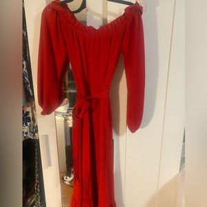 Off shoulder maxi dress